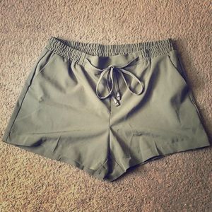Green shorts